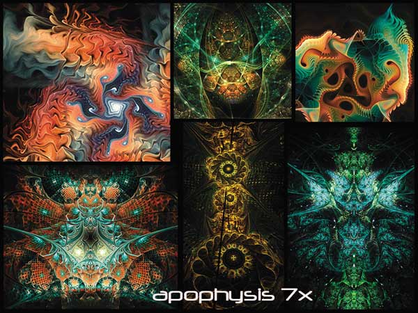 Рис. 1. Результаты работы редактора фрактальной графики Apophysis