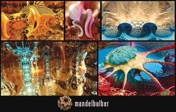 Рис. 7. Примеры изображений, синтезированных в программе Mandelbulber