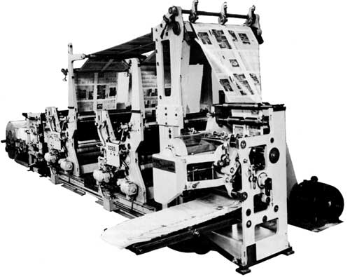 Рис. 5. Модель Goss Suburban — первая  в мире рулонная  офсетная газетная машина