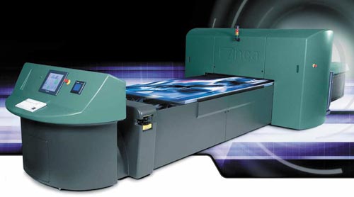 Широкоформатный принтер Inca Columbia Turbo с подвижным вакуумным столом