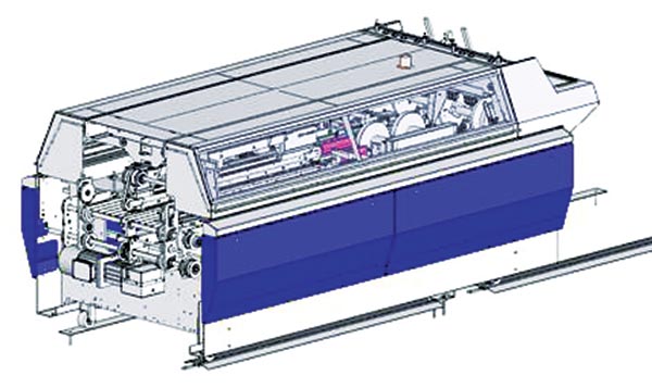 KRF-биговально- фальцевальная машина для создания 8-ми страничных обложек и подачи их в клеевую машину