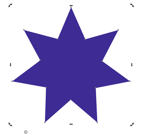 Рис. 24. Положение оси вращения звезды для создания узора