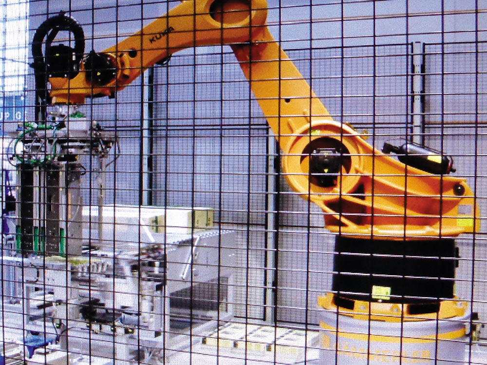 Рис. 10. Робот-укладчик KUKA на выставке drupa 