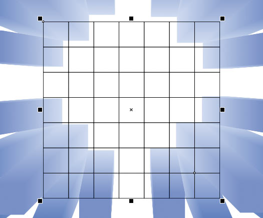 Рис. 37. Создание матрицы из 49 квадратов