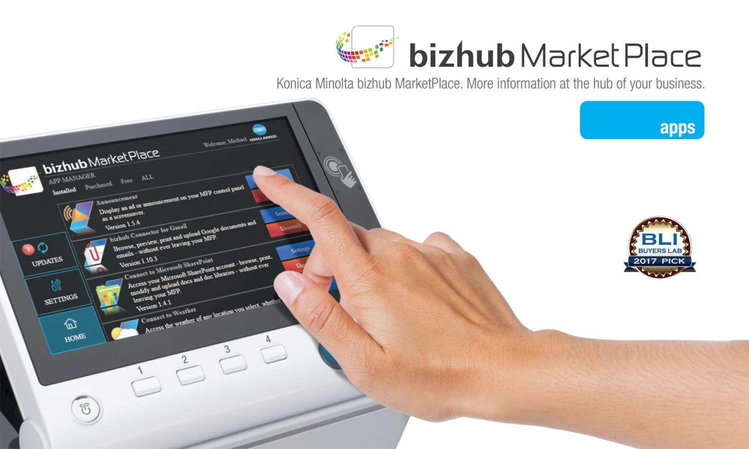 Новая платформа bizhub MarketPlace для МФУ Konica Minolta