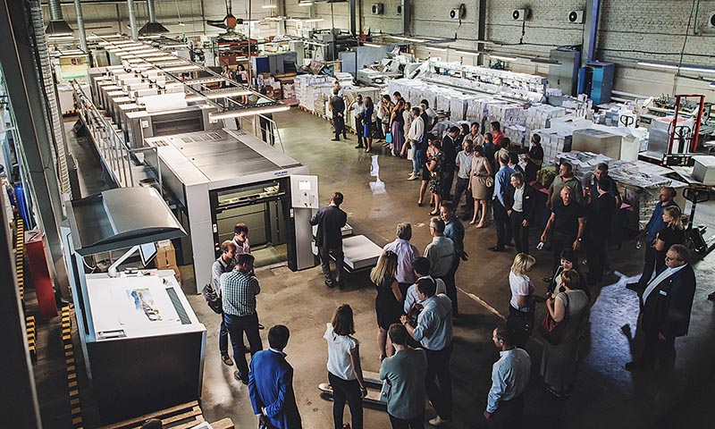Презентация новой печатной машиной Speedmaster XL 106-6+L в «Проф-Пресс» собрала более 40 гостей из типографий южного региона