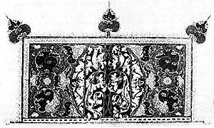 Заставка со старопечатным клеймом 
из Четвероевангелия из собрания 
Рогожского кладбища