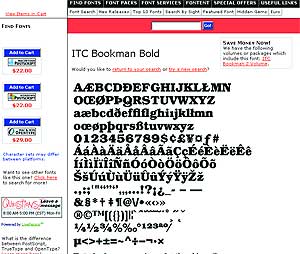 Поисковый механизм Fonts.com, позволяющий отобрать шрифты по целому набору критериев