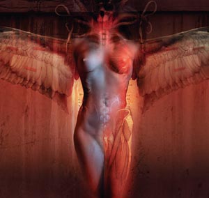 «Revelator». Кэтрин Мак-Интайр хотела изобразить на этой картине ангела, но в процессе работы передумала и создала демона 