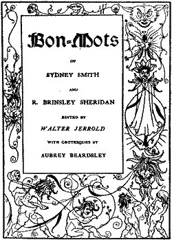 Титульный лист к «Острословию» С. Смита и Р.Б. Шеридана, 1894 г.