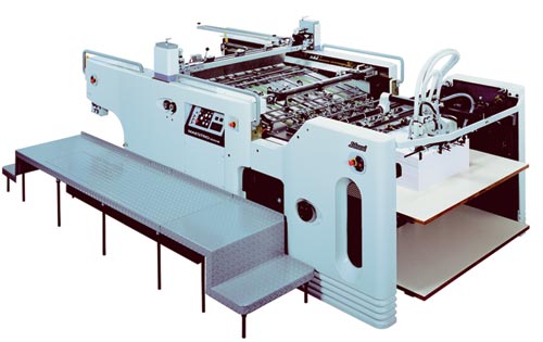 Рис. 3. Стоп-цилиндровый автомат трафаретной печати, модель MS-102AII