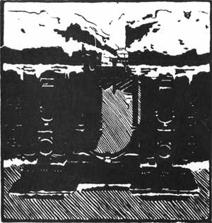 А.П.Остроумова-Лебедева. Новая Голландия. Ксилография для журнала «Мир искусства», 1900
