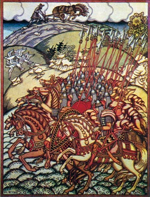Иллюстрация к русским былинам. 1913