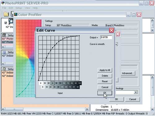 Color Profiler в версии PhotoPrint Server-PRO