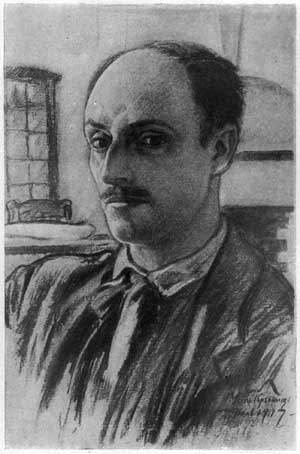 Е.Е.Лансере. Автопортрет. 1917 г.