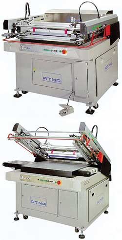 Тигельная машина с поворачивающимся формодержателем Atmech Clamshell фирмы Liberty Screenprinting Machinery