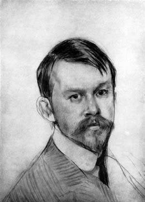 Борис Михайлович Кустодиев. Автопортрет. 1904