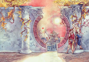 Иллюстрация для обложки книги «Eye of the Labyrinth»