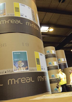 M-real — один из ведущих европейских производителей журнальной бумаги