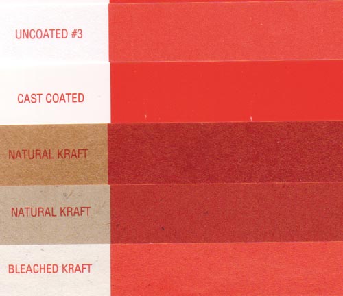 Рис. 8. Образец компании Flint Group запечатывания одним цветом различных поверхностей