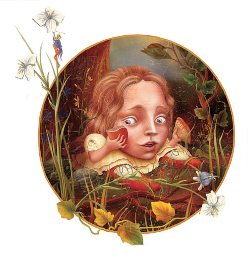 Иллюстрация к «Алисе в стране чудес» Льюиса Кэрролла для издательства «ТриМаг»