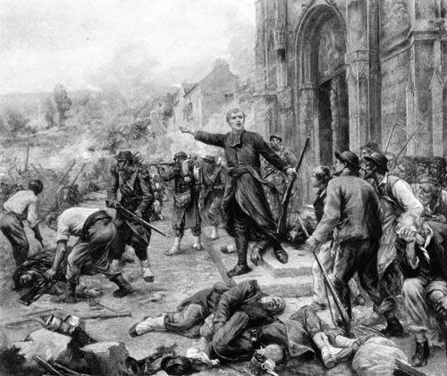 Франсуа Лафон. Битва при Базейле (1870). Фотолитография. 1896 г.