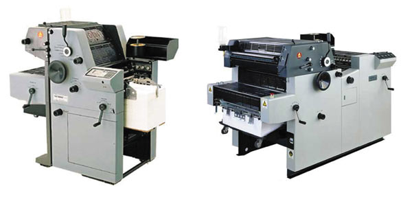 Рис. 6. Листовые машины YK1800 и YK9600 (справа)