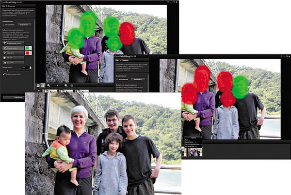 Функция Смешение фото позволяет комбинировать наиболее удачные фрагменты нескольких снимков для создания одного безупречного изображения