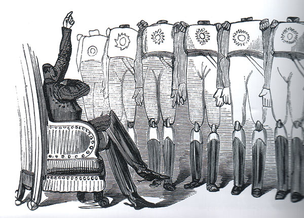 Карикатура Гюстава Доре на правление Николая I