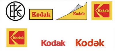 Эволюция логотипа Kodak 