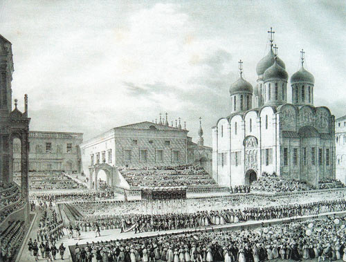 Церемониальное шествие в Успенский собор