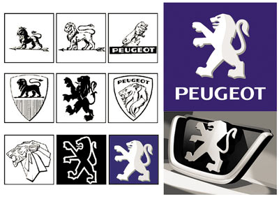 Эволюция логотипа Peugeot