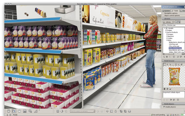 Рис. 1. С помощью программных средств от компании Esko можно подготовить дизайн, конструкцию и макет будущей упаковки, создать 3D-модель, показать ее клиенту с любой стороны и в любом формате, даже разместив на виртуальной полке в супермаркете