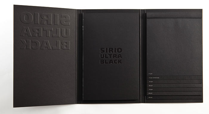 Образцы бумаги Sirio Ultra Black 