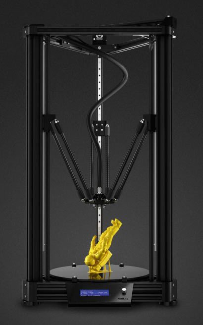 3D-принтер ATOM 2.0 с готовой моделью на рабочем столе