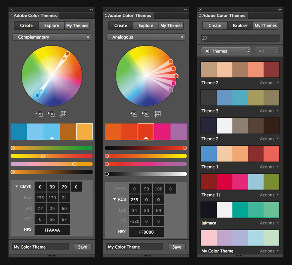 Рис. 4. Adobe Color Themes 