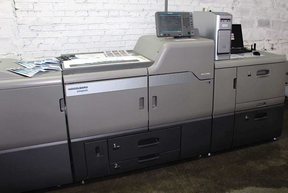 ЦПМ Linoprint CV (Ricoh Pro C7100X) установлена в отдельном помещении, 