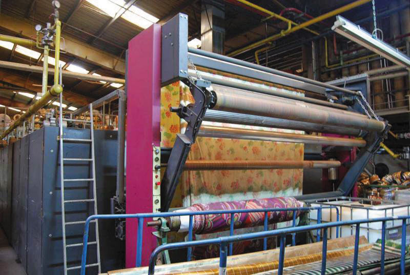 Печать по ткани гравированными валами