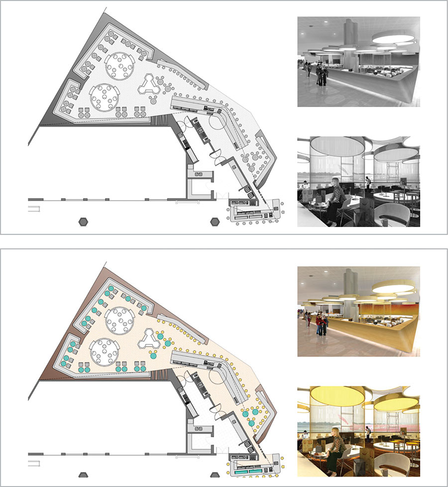 «Архитектурный план» — два примера отпечатков в монохроме и цвете
