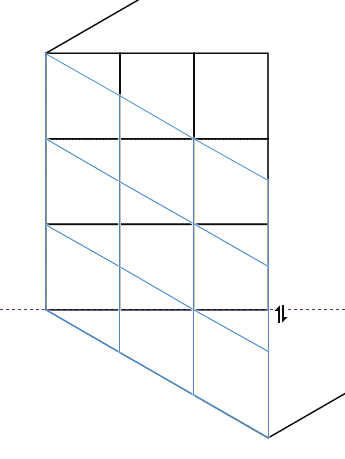 Рис. 14. Изменение формы группы квадратов
