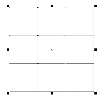 Рис. 3. Создание матрицы 
из девяти квадратов
