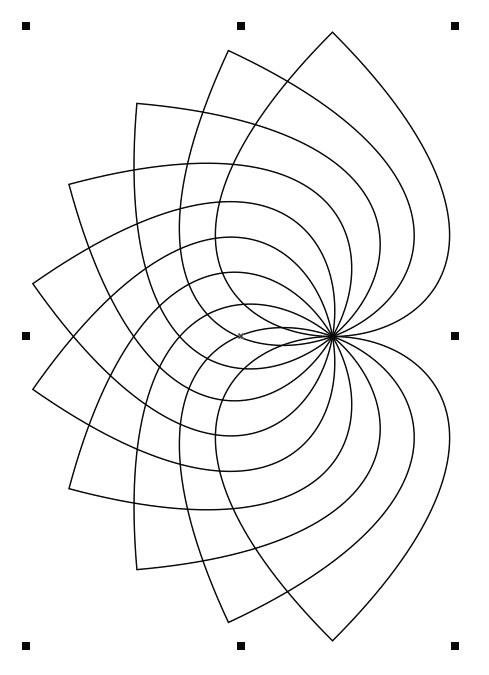 Рис. 38. Результат вращения — группа 
из десяти объектов