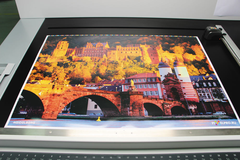 Для гостей мероприятия был отпечатан показательный тираж 
с видом на Старый мост и Гейдельбергский замок