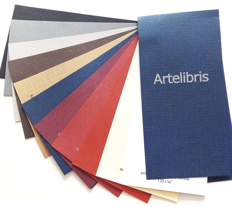 Образцы бумаги из коллекции Artelibris