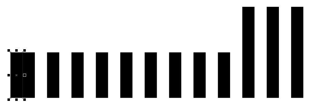 Рис. 20. Расположенный слева прямоугольник перемещен на 4 мм вправо