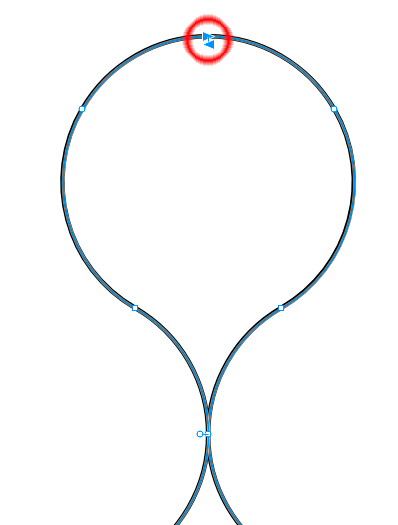 Рис. 30. Выделены верхние узловые точки двух кривых (обведены красным) 