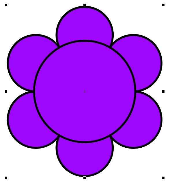 Рис. 53. Окружности закрашены фиолетовым цветом 