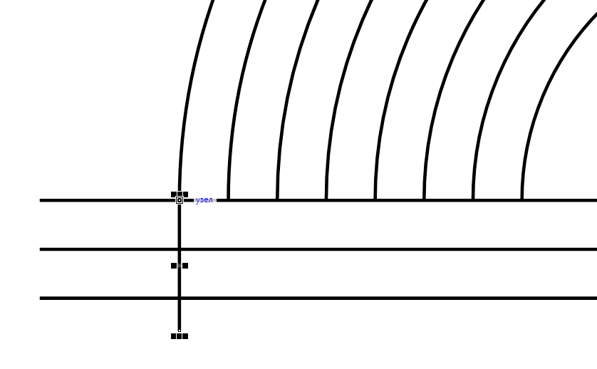 Рис. 36. Вертикальная линия установлена в нужном положении 