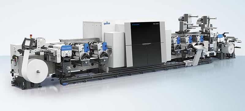 На Labelexpo 2017 будет представлена цифровая машина Gallus Labelfire, выполняющая также послепечатные операции в линии