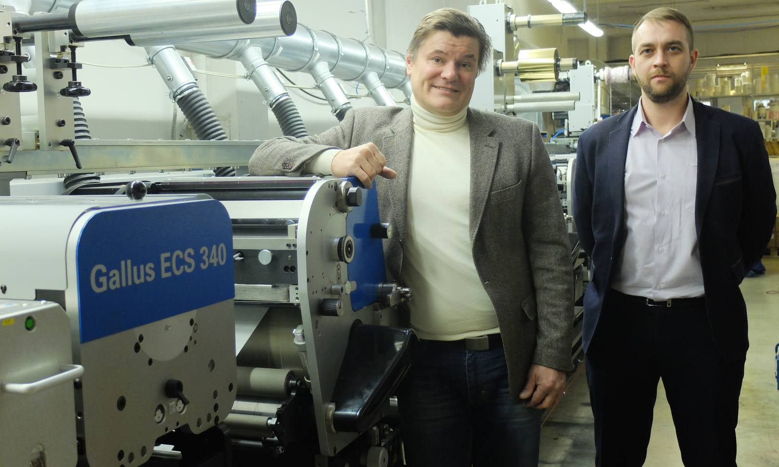 В московской типографии «Чекарт» запущена новая 8-секционная флексографская машина Gallus ECS 340